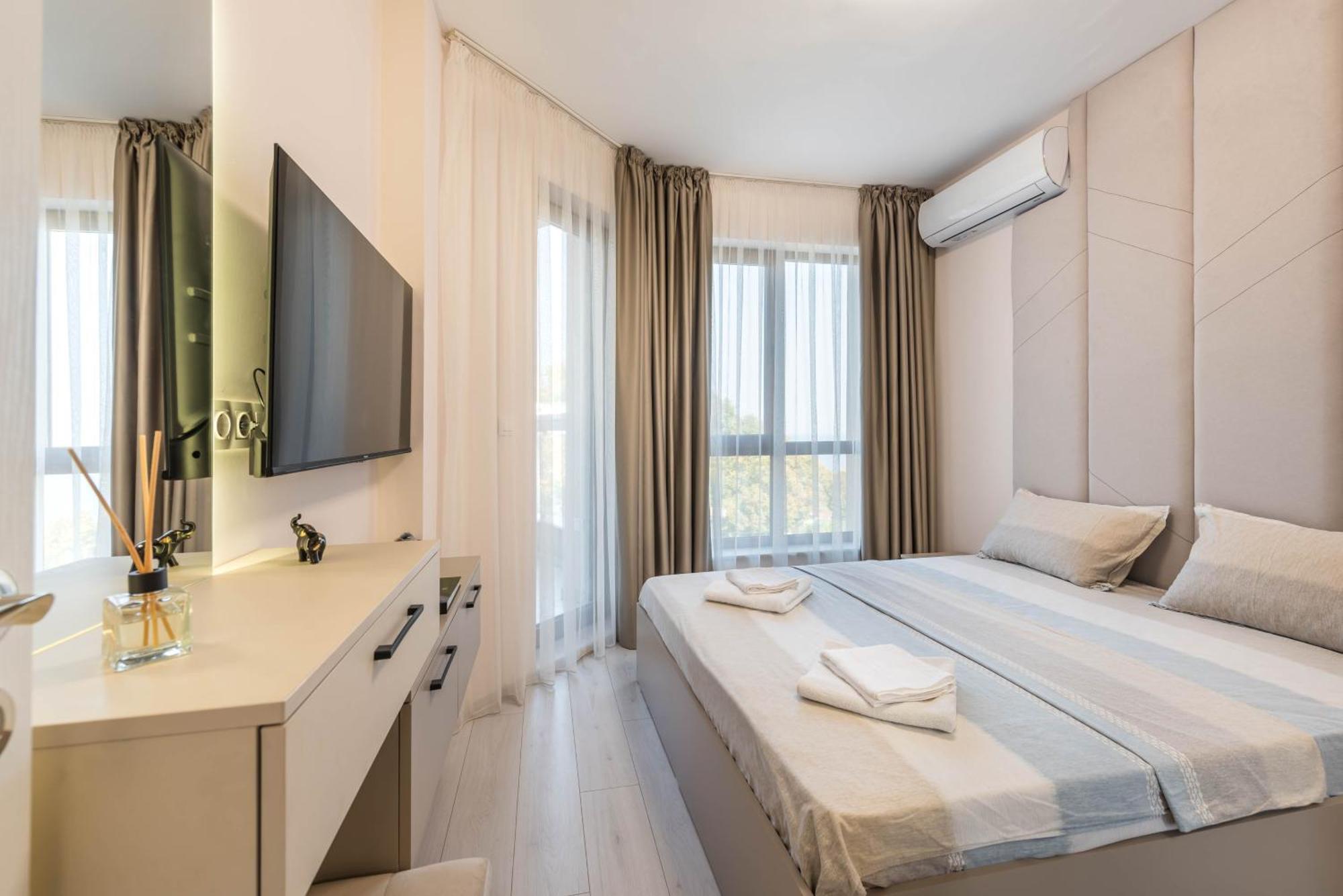 Luxurious And Panoramic Apartments At The Beach In La Mer Complex Goldstrand Exterior foto