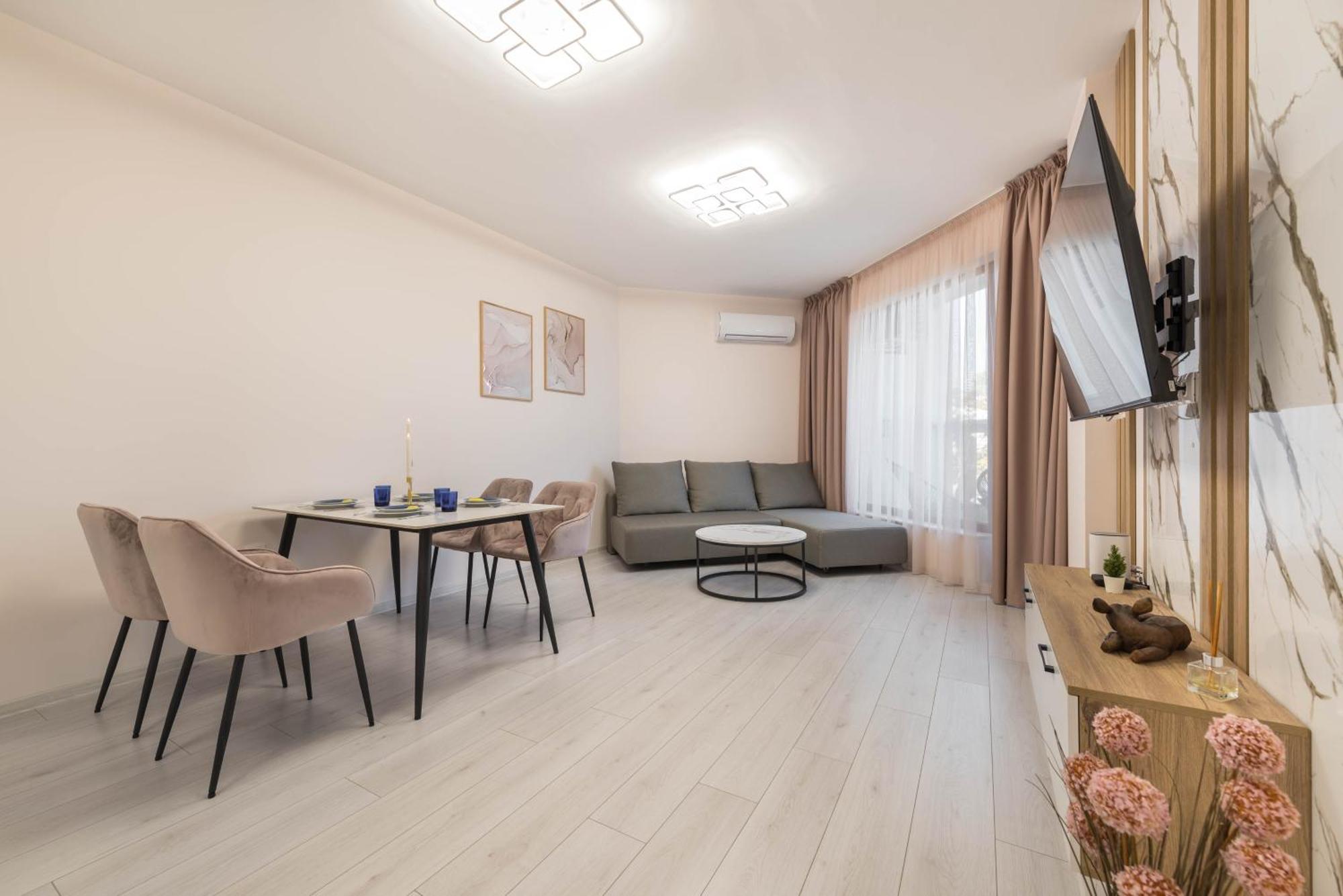 Luxurious And Panoramic Apartments At The Beach In La Mer Complex Goldstrand Exterior foto