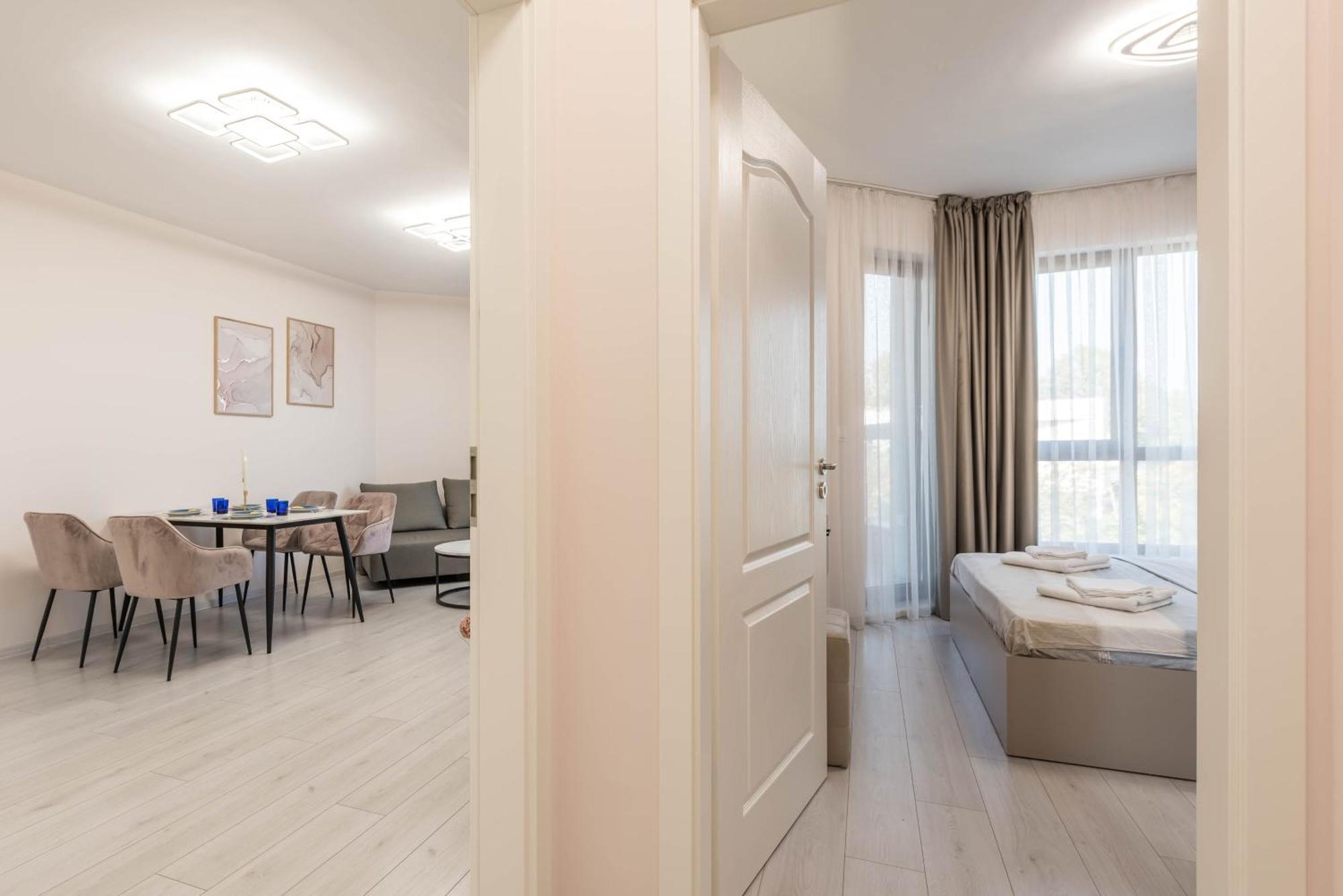 Luxurious And Panoramic Apartments At The Beach In La Mer Complex Goldstrand Exterior foto